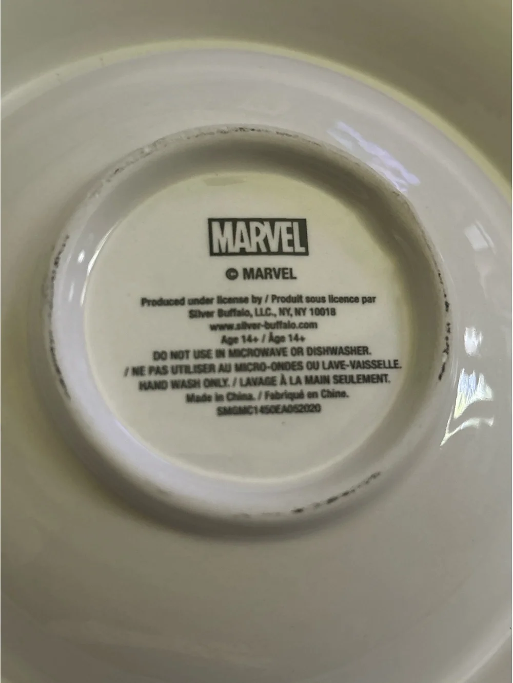 Marvel Avocado and Superhero Themed Ceramic Snack and Dip Serving Bowl